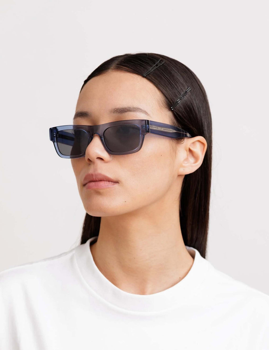 New Dylan ISO Sunglasses - Transparent Blue/Transparent Grey