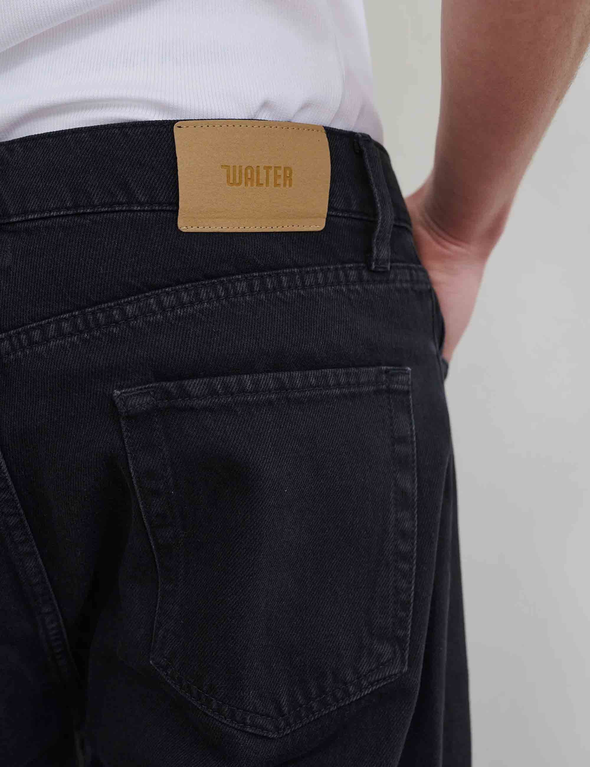 Walter Denim Super Relax Fit Denim - Black