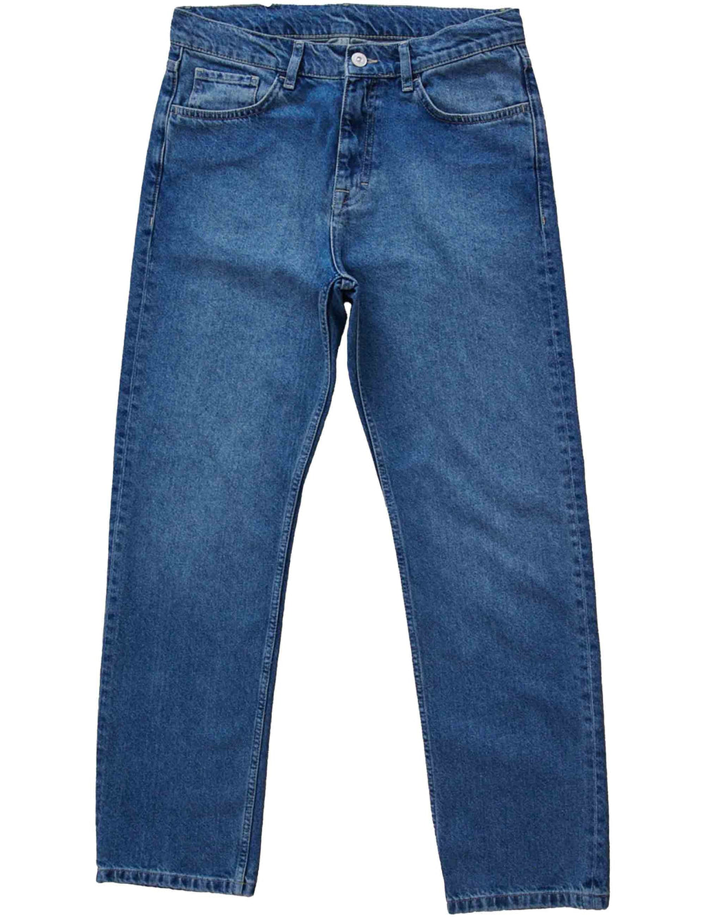 Dead Straight Fit Denim - Indigo Mid Wash
