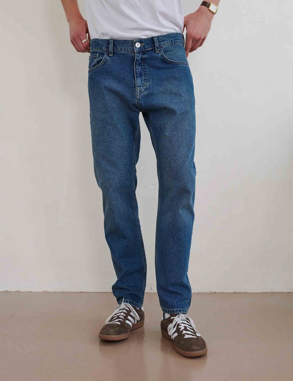 Dead Straight Fit Denim - Indigo Mid Wash