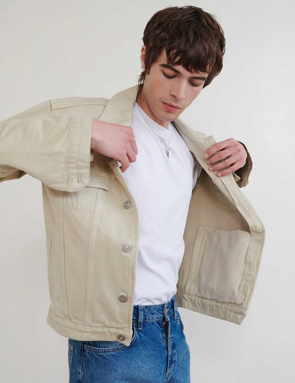 Revere Denim Jacket - Stone