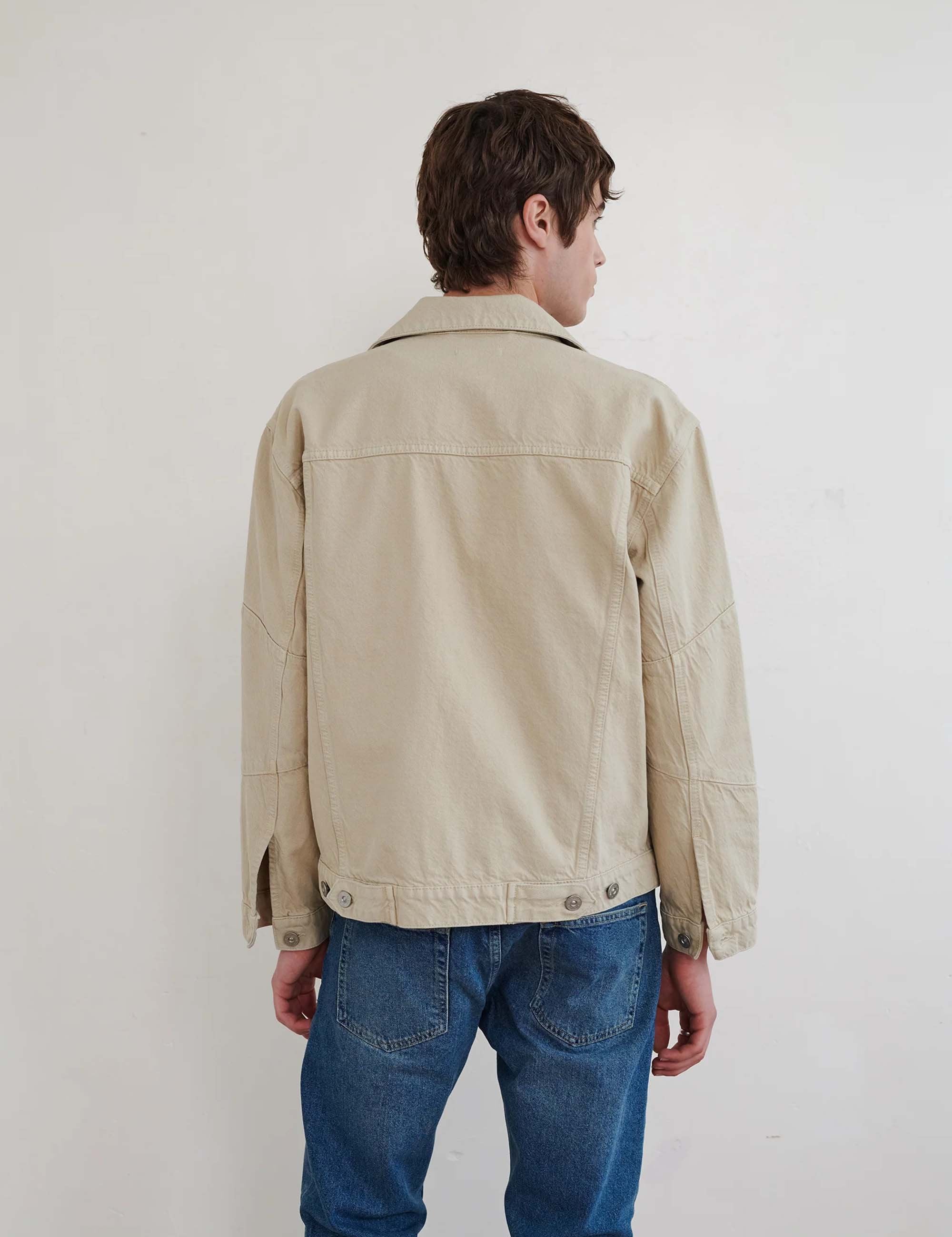 Walter Denim Revere Denim Jacket - Stone