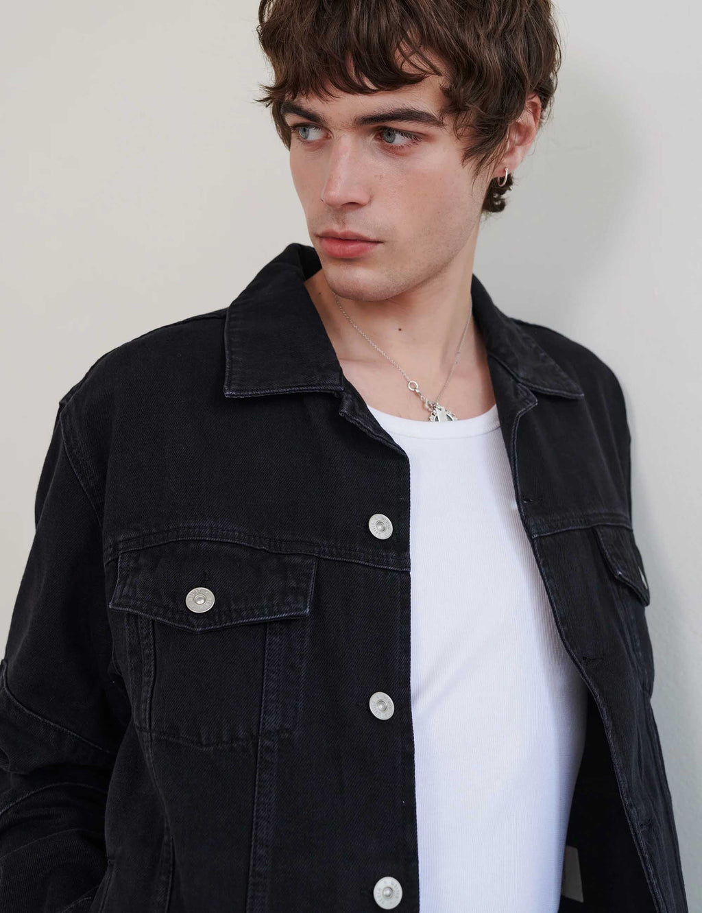 Revere Denim Jacket - Black