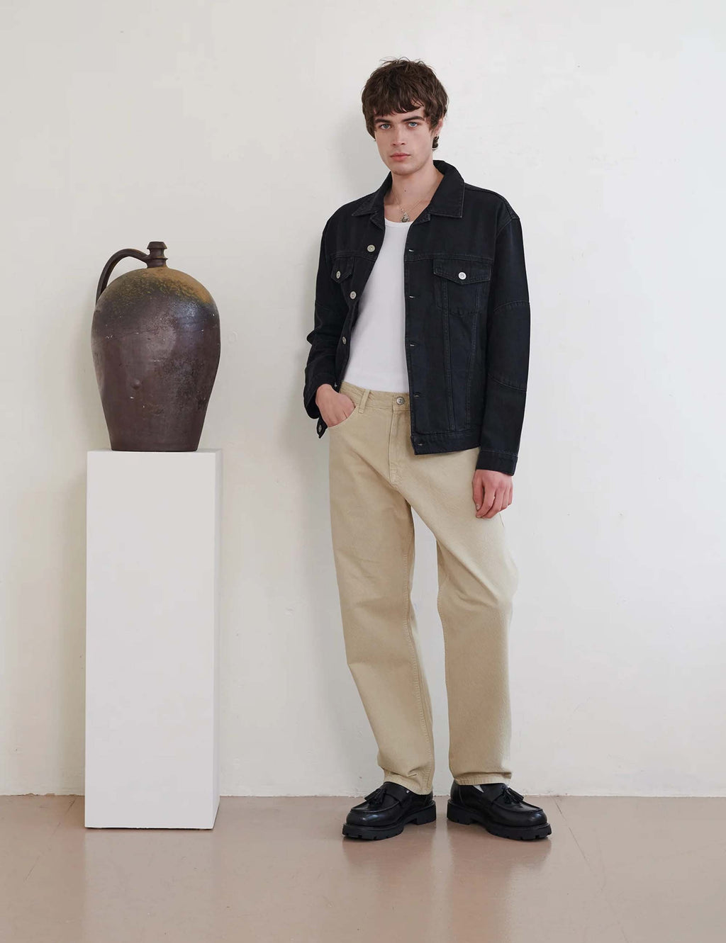 Revere Denim Jacket - Black