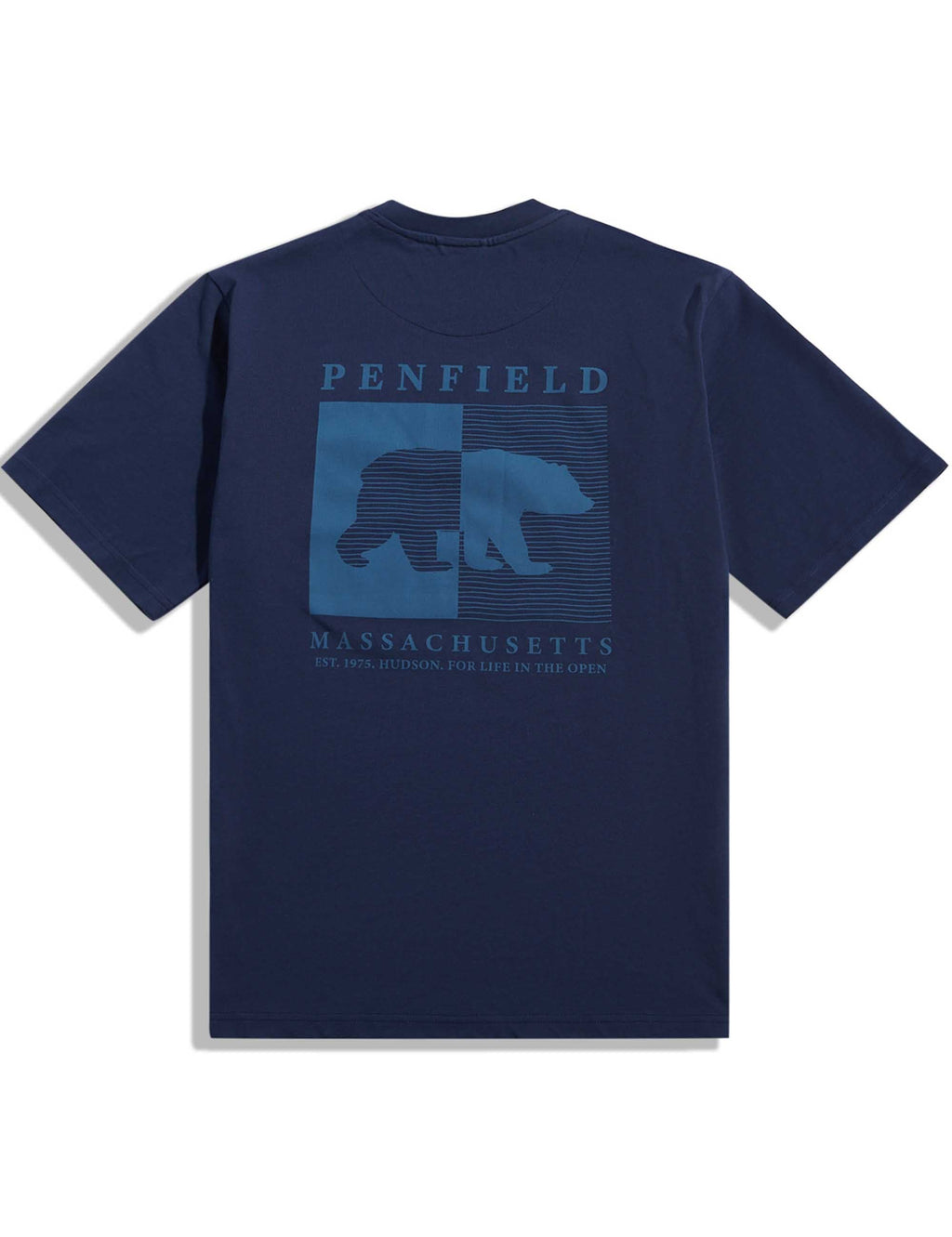 Contrast Stripe Bear T-Shirt - Navy Blazer