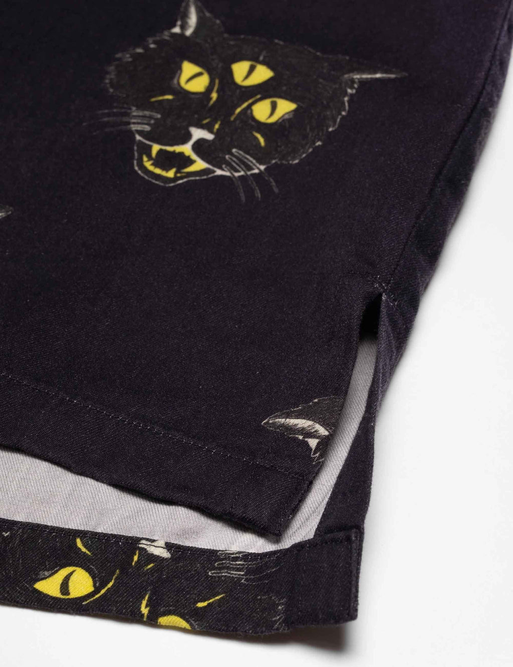 Arvid Cat Hawaii Shirt - Anthracite