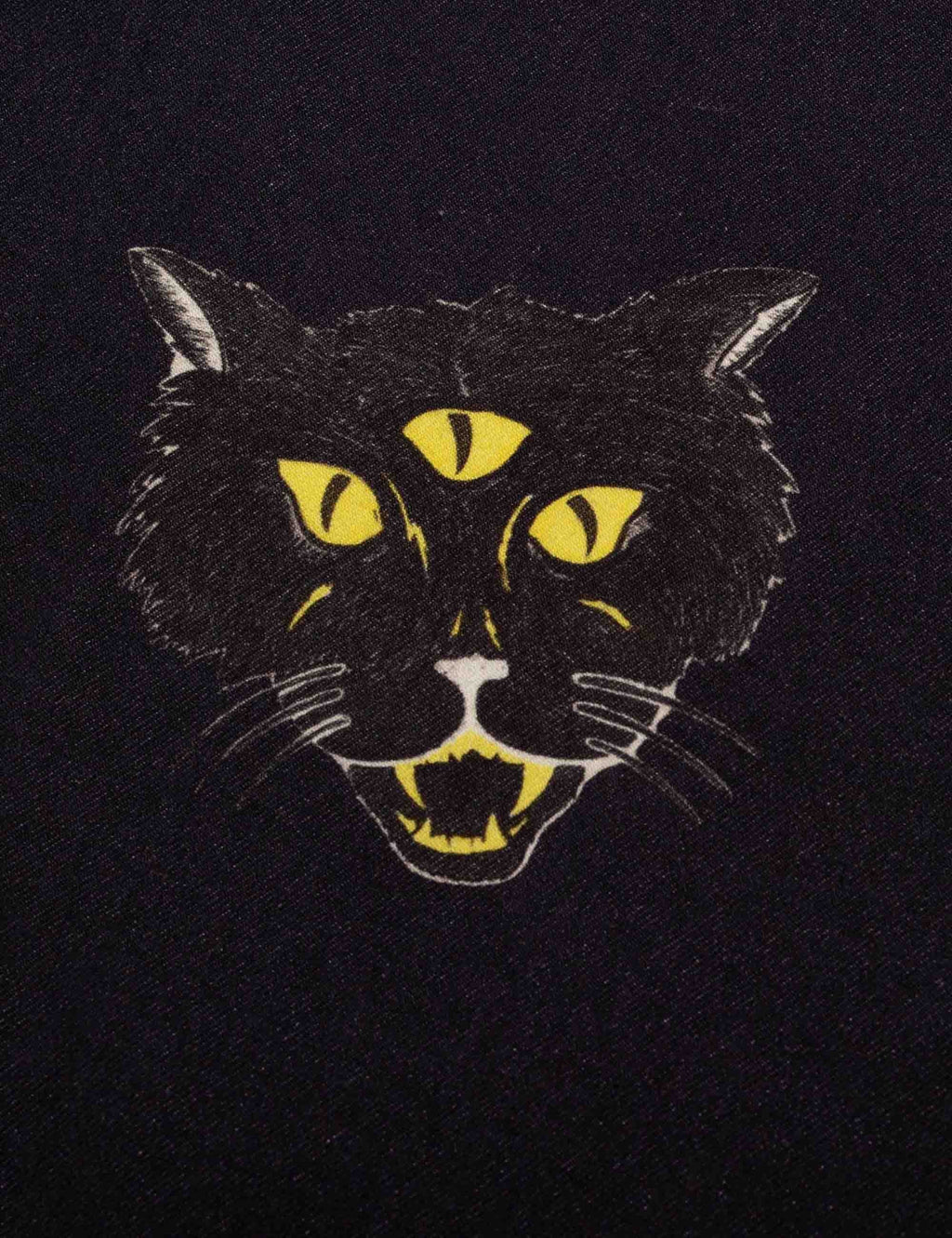 Arvid Cat Hawaii Shirt - Anthracite