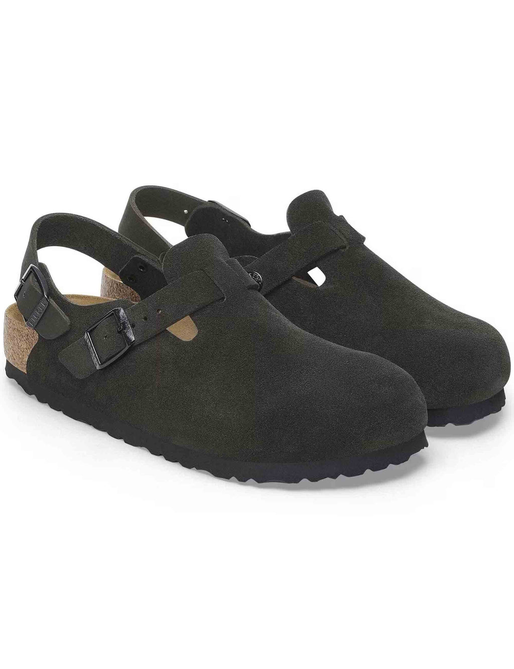 Women's Tokio Suede Mules - Black (Narrow Fit)