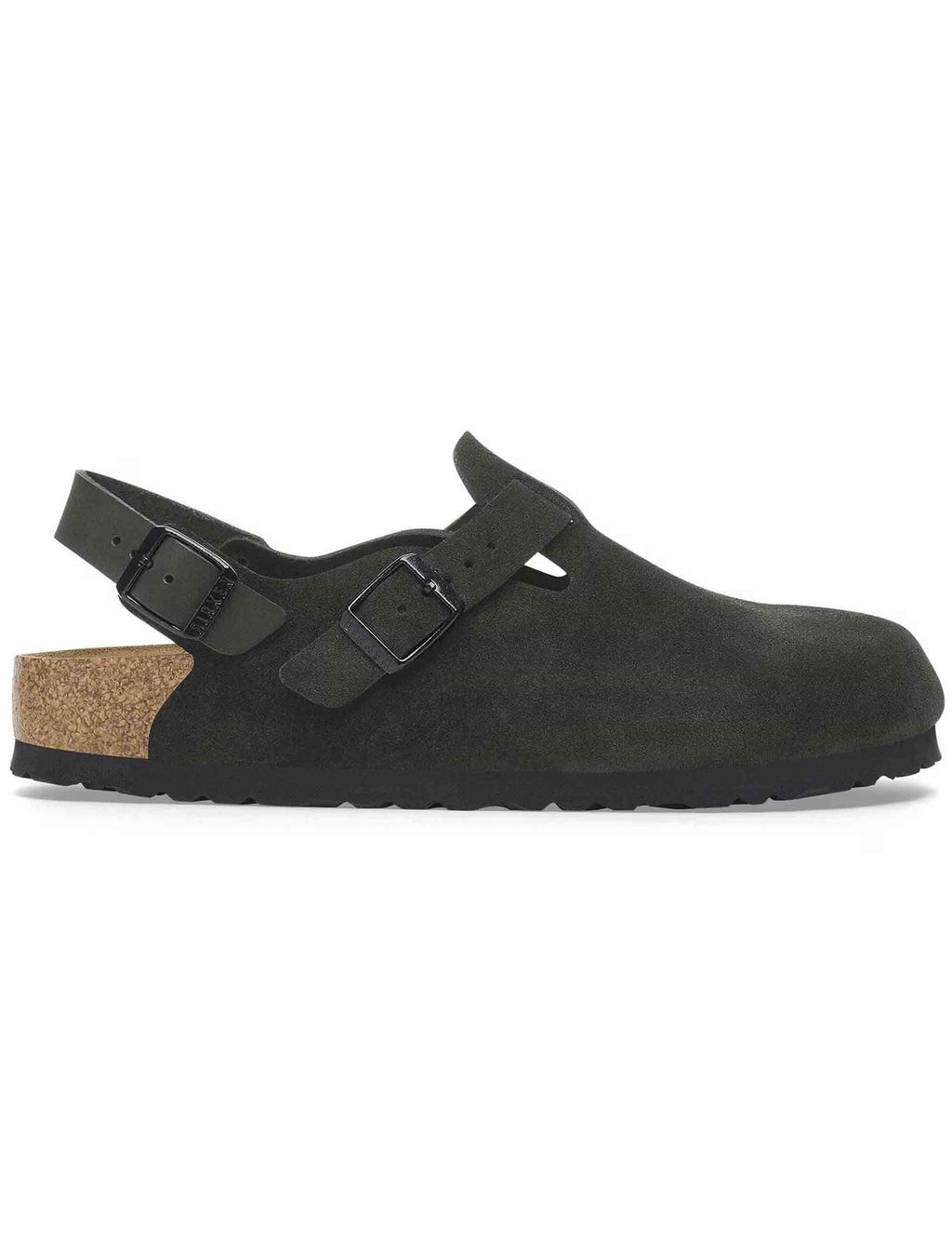 Women's Tokio Suede Mules - Black (Narrow Fit)
