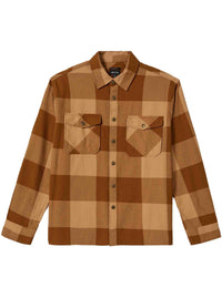 Selden Flannel Shirt - Washed Copper/Curry Buffalo