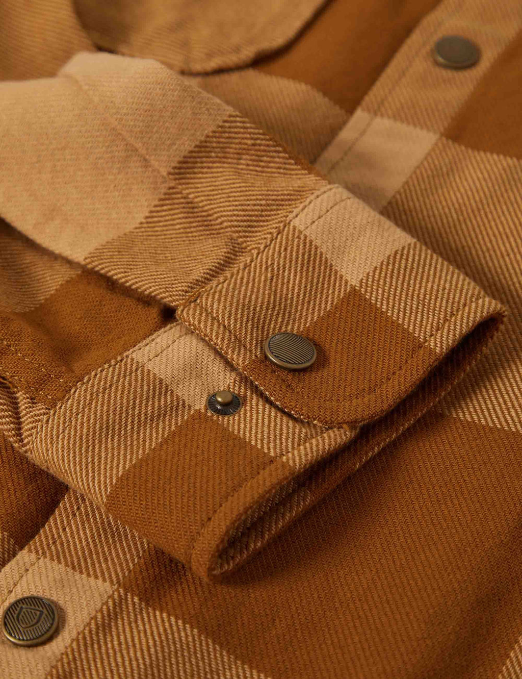 Selden Flannel Shirt - Washed Copper/Curry Buffalo