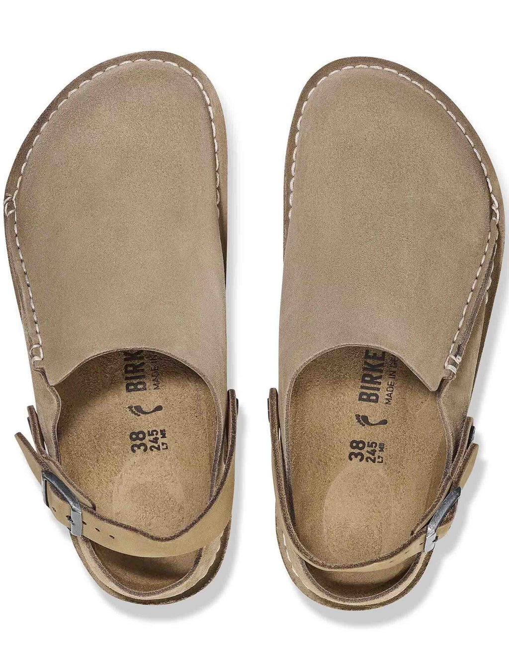 Lutry Suede Mules - Grey Taupe (Regular Fit)
