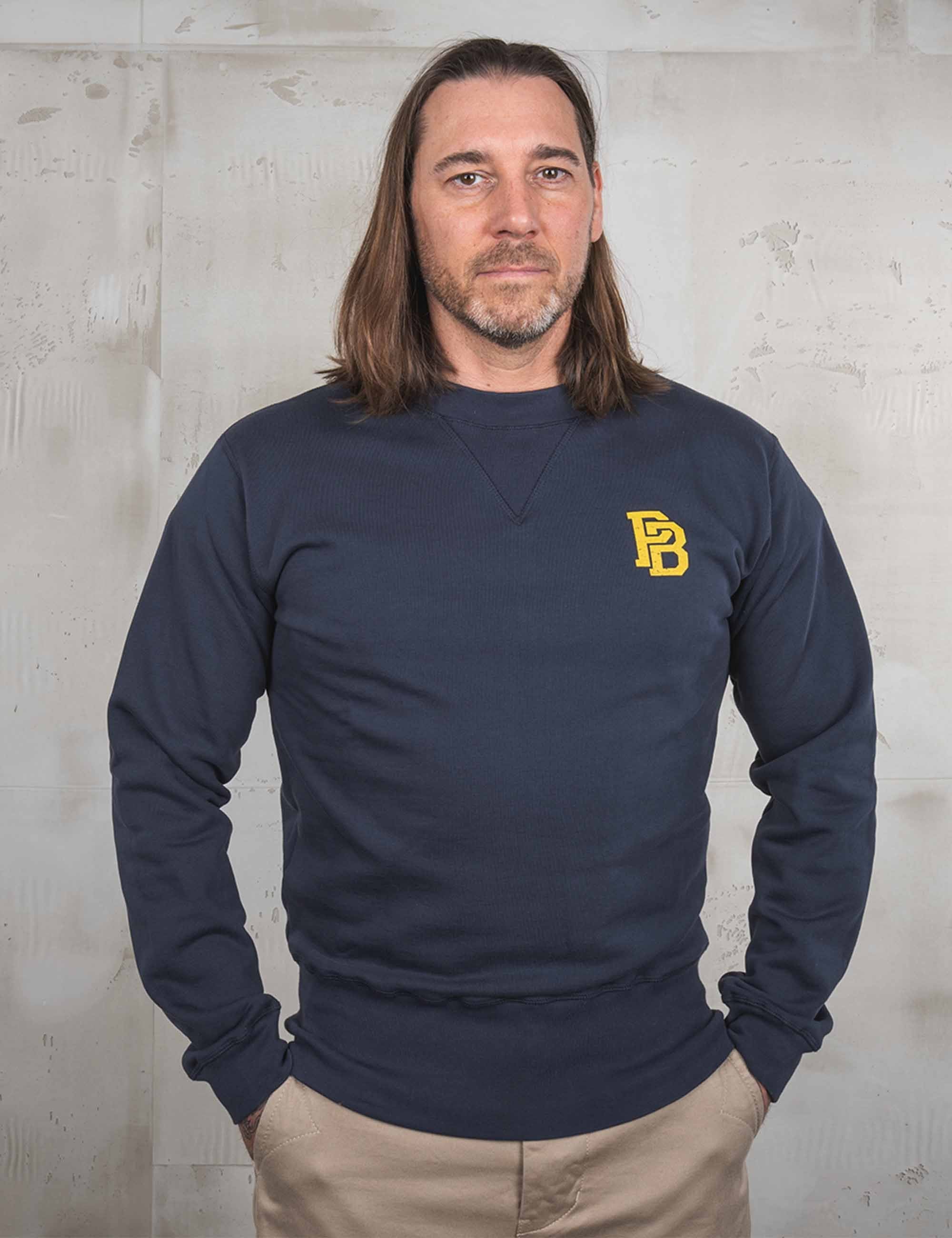 1945 Logo Crew Neck Sweat - Navy