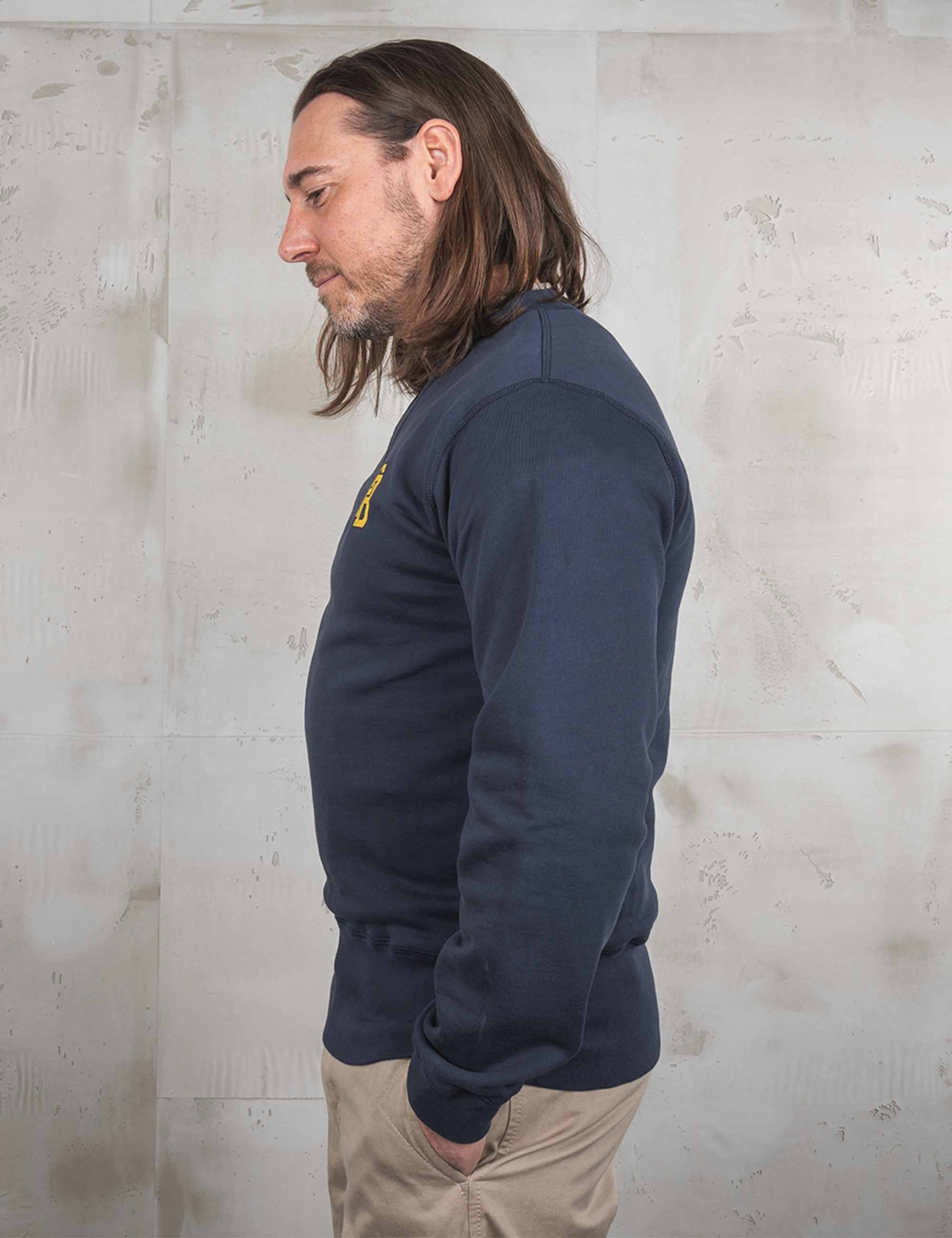 1945 Logo Crew Neck Sweat - Navy