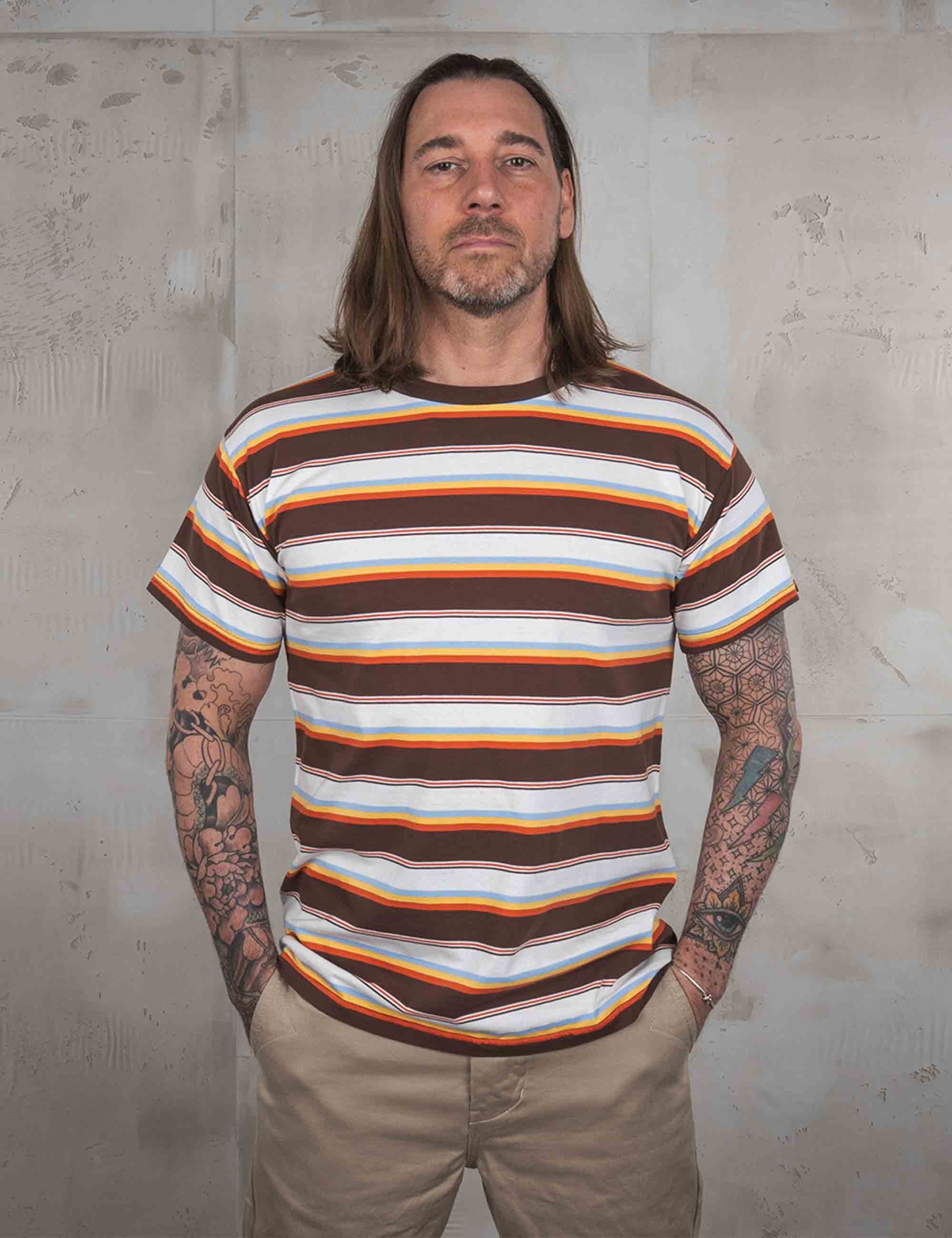 1969 Sport Stripe T-Shirt - Smyrna White