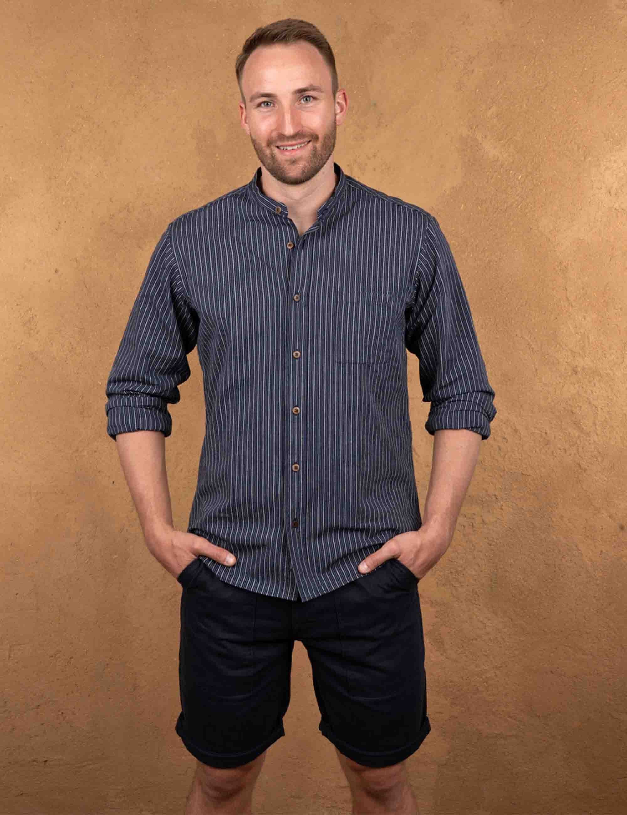 1923 Buccanoy Grandfather Shirt - Beaumont Blue