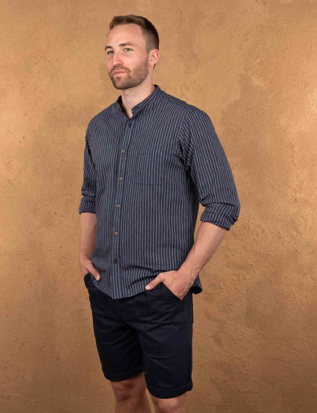 1923 Buccanoy Grandfather Shirt - Beaumont Blue