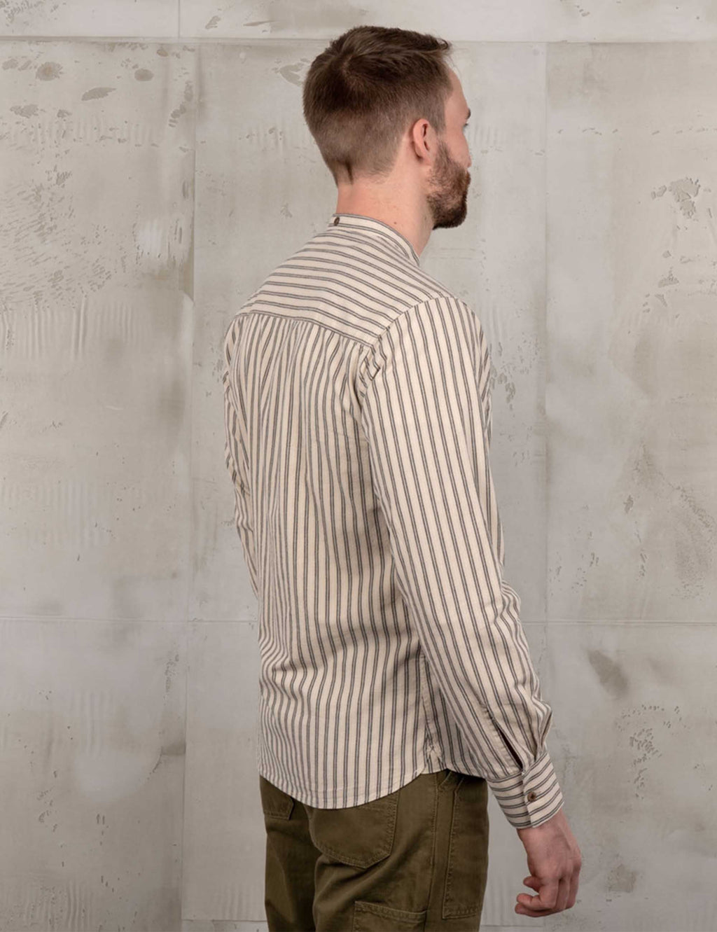1923 Buccanoy Grandfather Shirt - Iwaka Grey