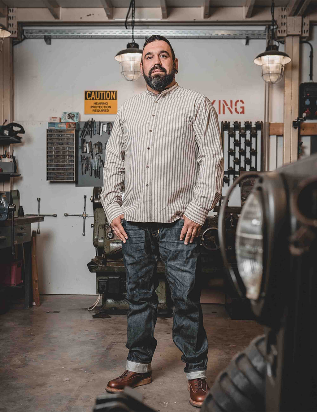 1923 Buccanoy Grandfather Shirt - Iwaka Grey