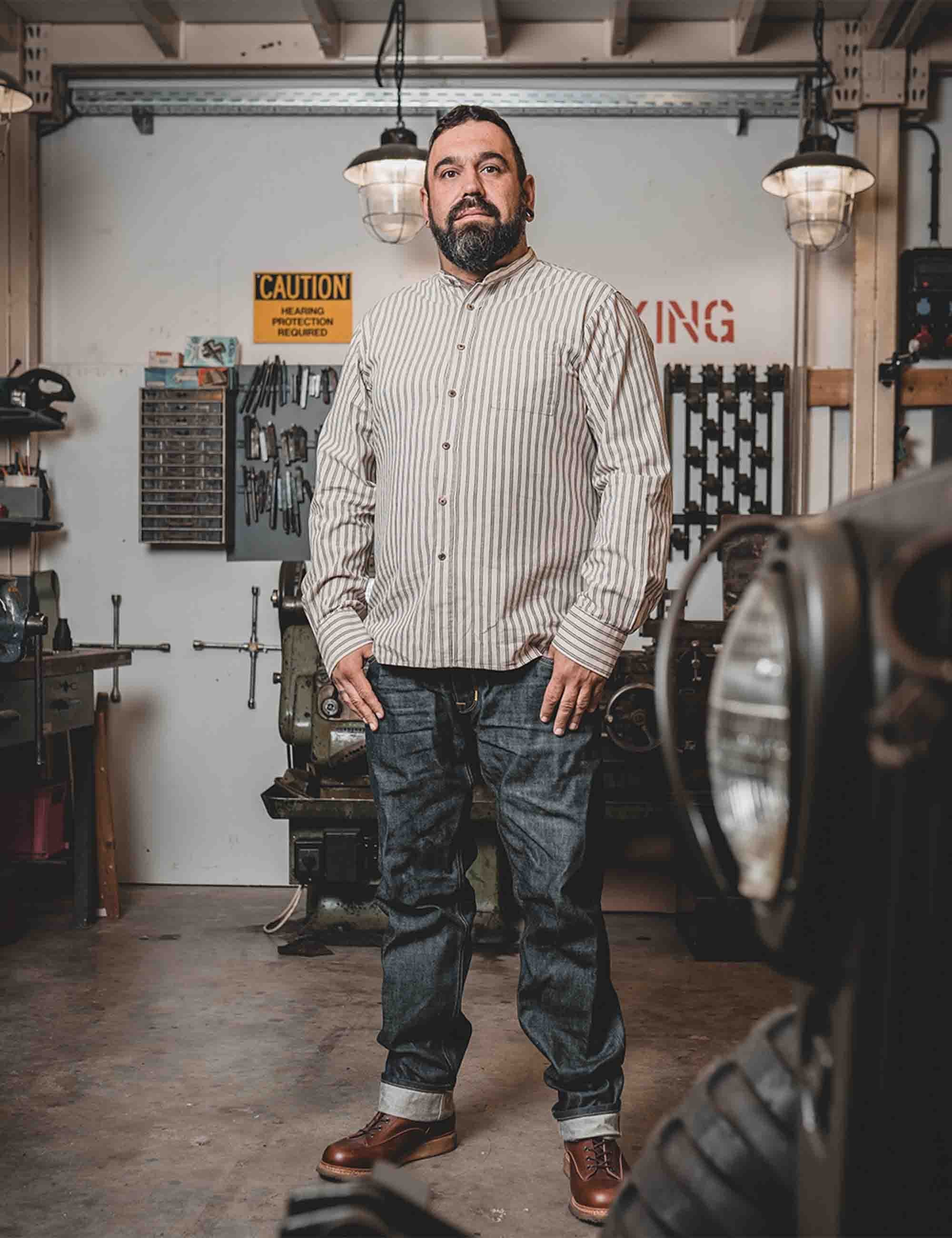 1923 Buccanoy Grandfather Shirt - Iwaka Grey