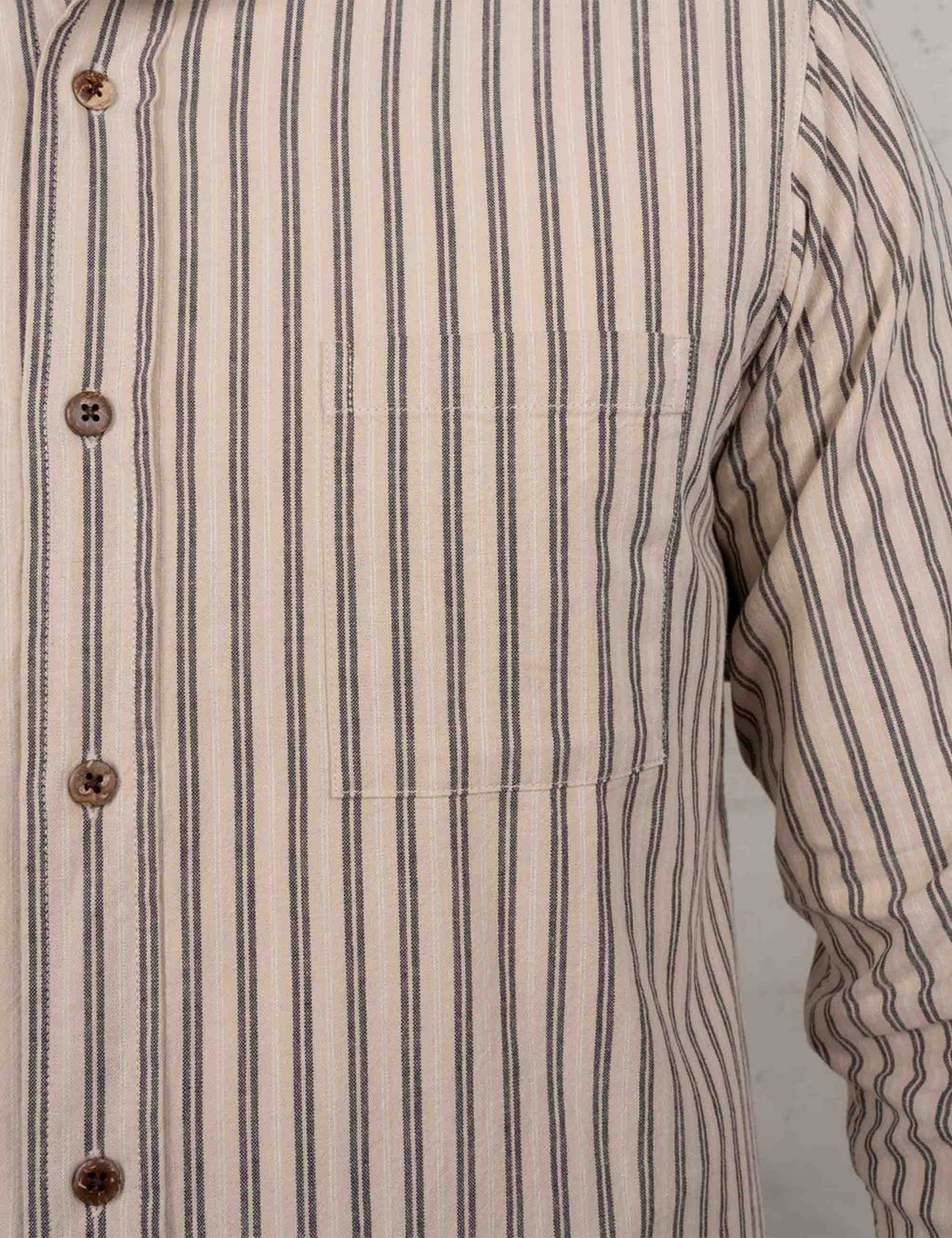 1923 Buccanoy Grandfather Shirt - Iwaka Grey