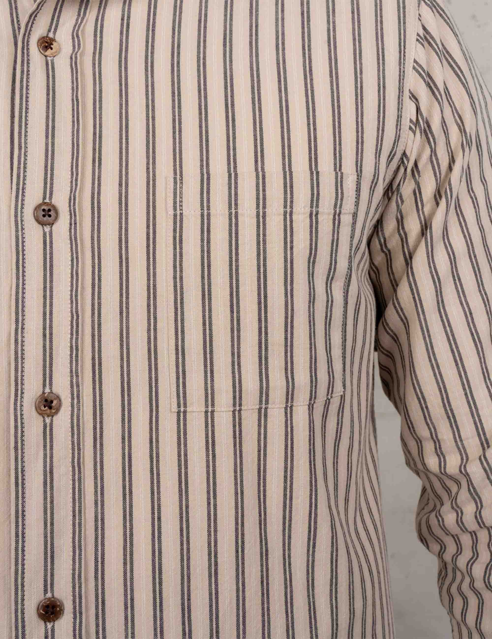 1923 Buccanoy Grandfather Shirt - Iwaka Grey