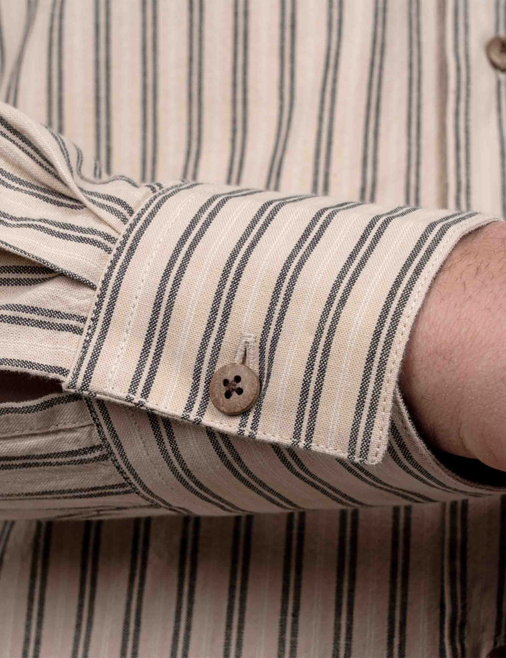 1923 Buccanoy Grandfather Shirt - Iwaka Grey