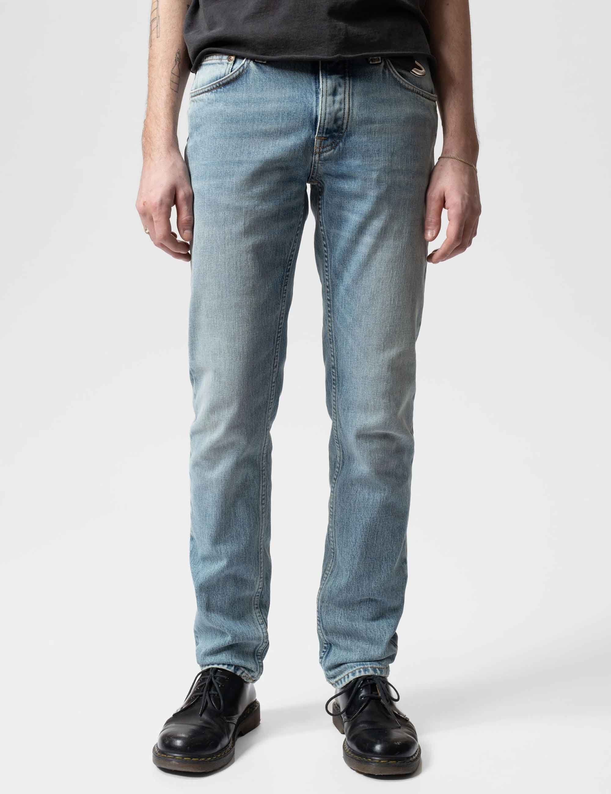 Nudie Jeans Solid Ollie Jeans - Cloud Blue Wash