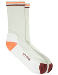 97666 Vintage Stripe Socks - Cream/Peach/Maroon