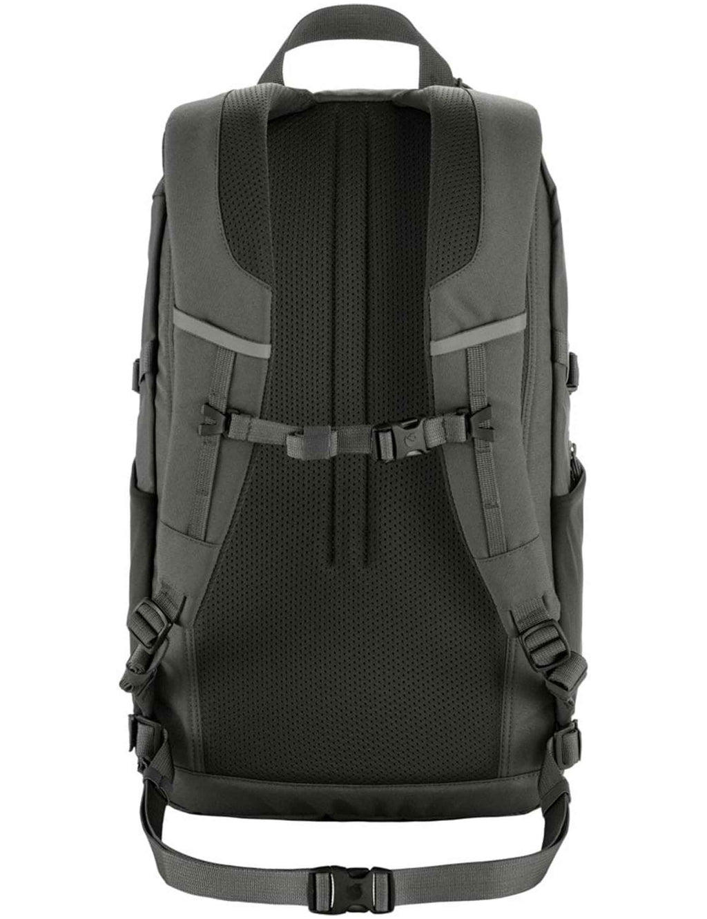 Skule 28L backpack, dark gray, padded back panel, shoulder straps and grab handle