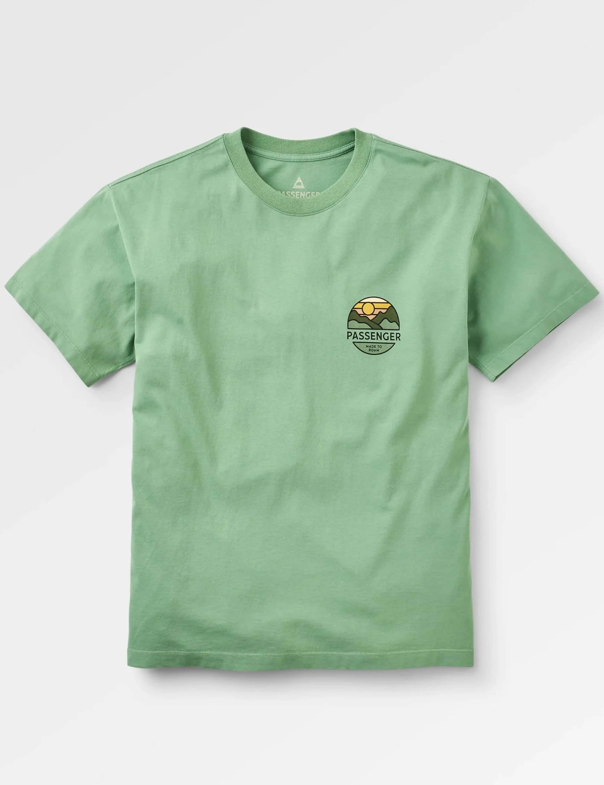 Laidback Recycled Cotton T-Shirt - Stem Green