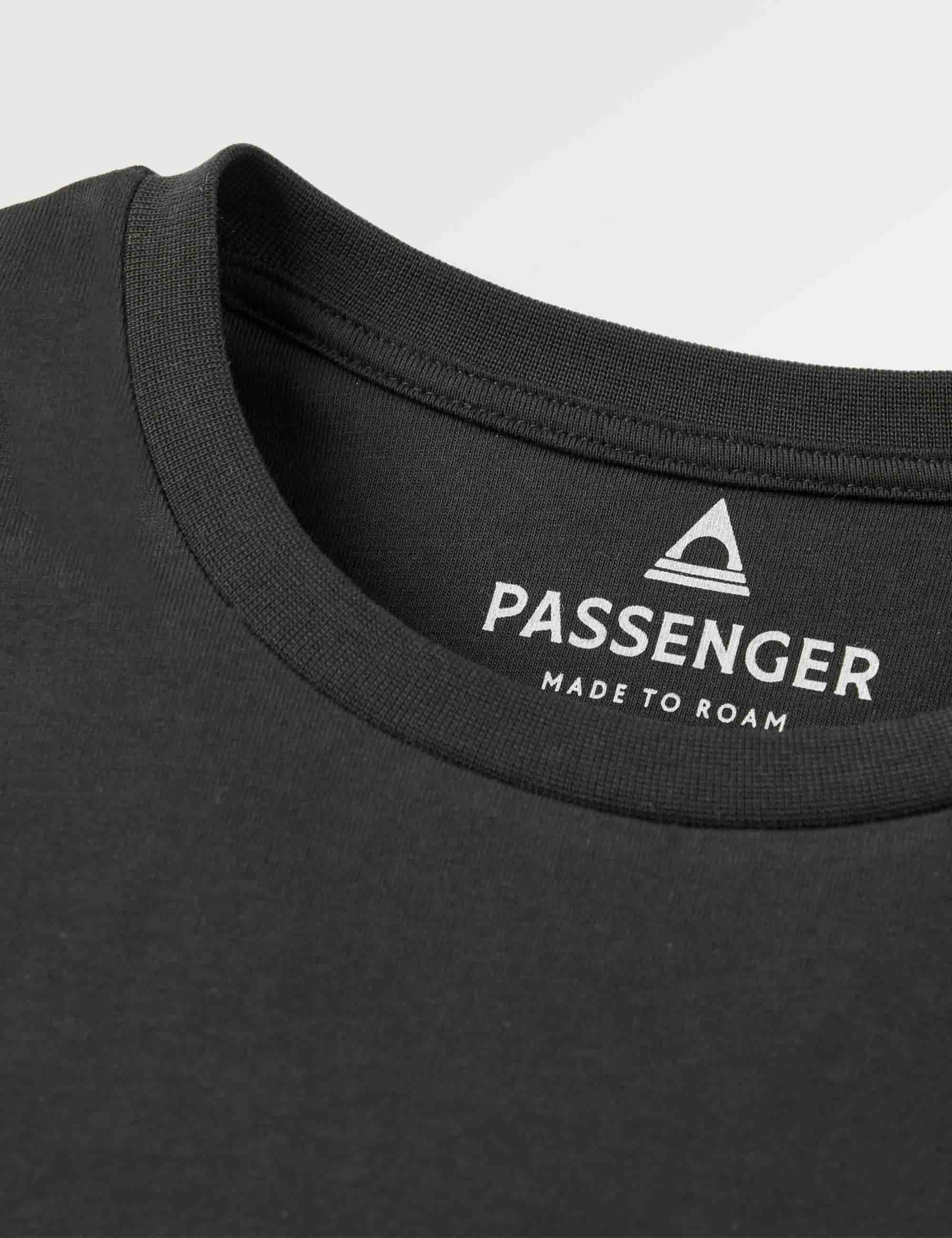 Passenger Cutout Organic Cotton T-Shirt - Black