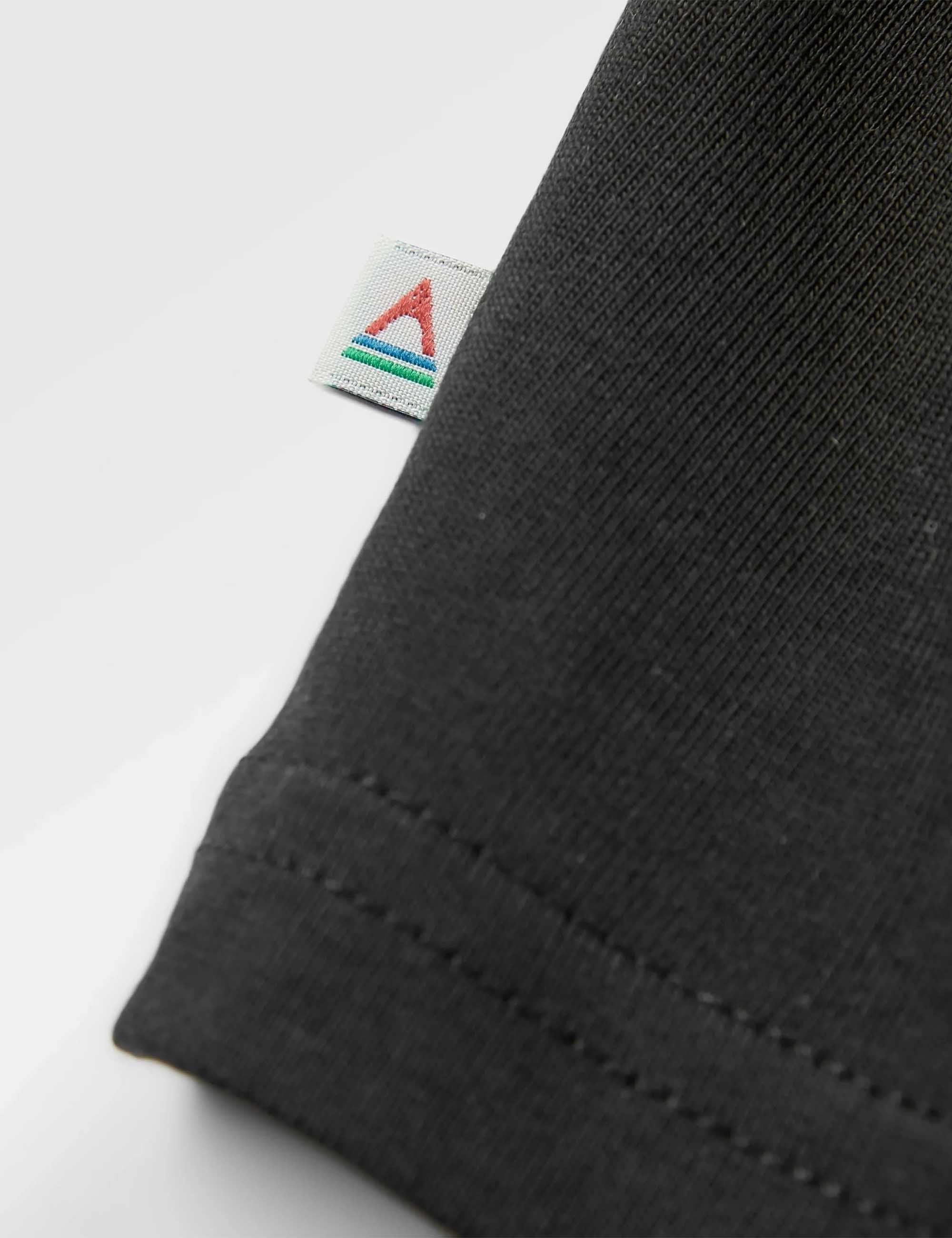 Passenger Cutout Organic Cotton T-Shirt - Black