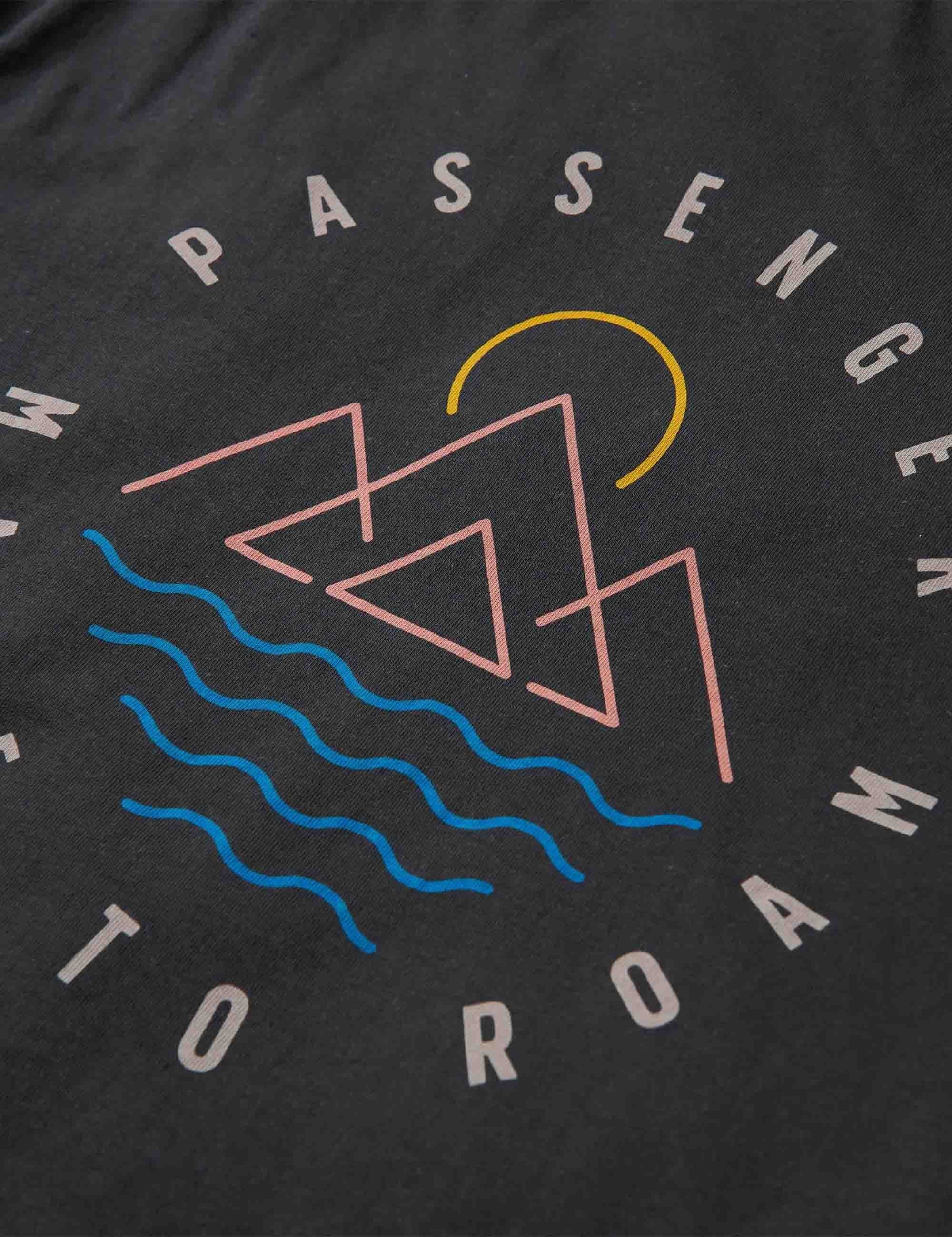 Passenger Escapism Recycled Cotton T-Shirt - Black