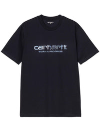 Solar Charm Script T-Shirt - Dark Navy