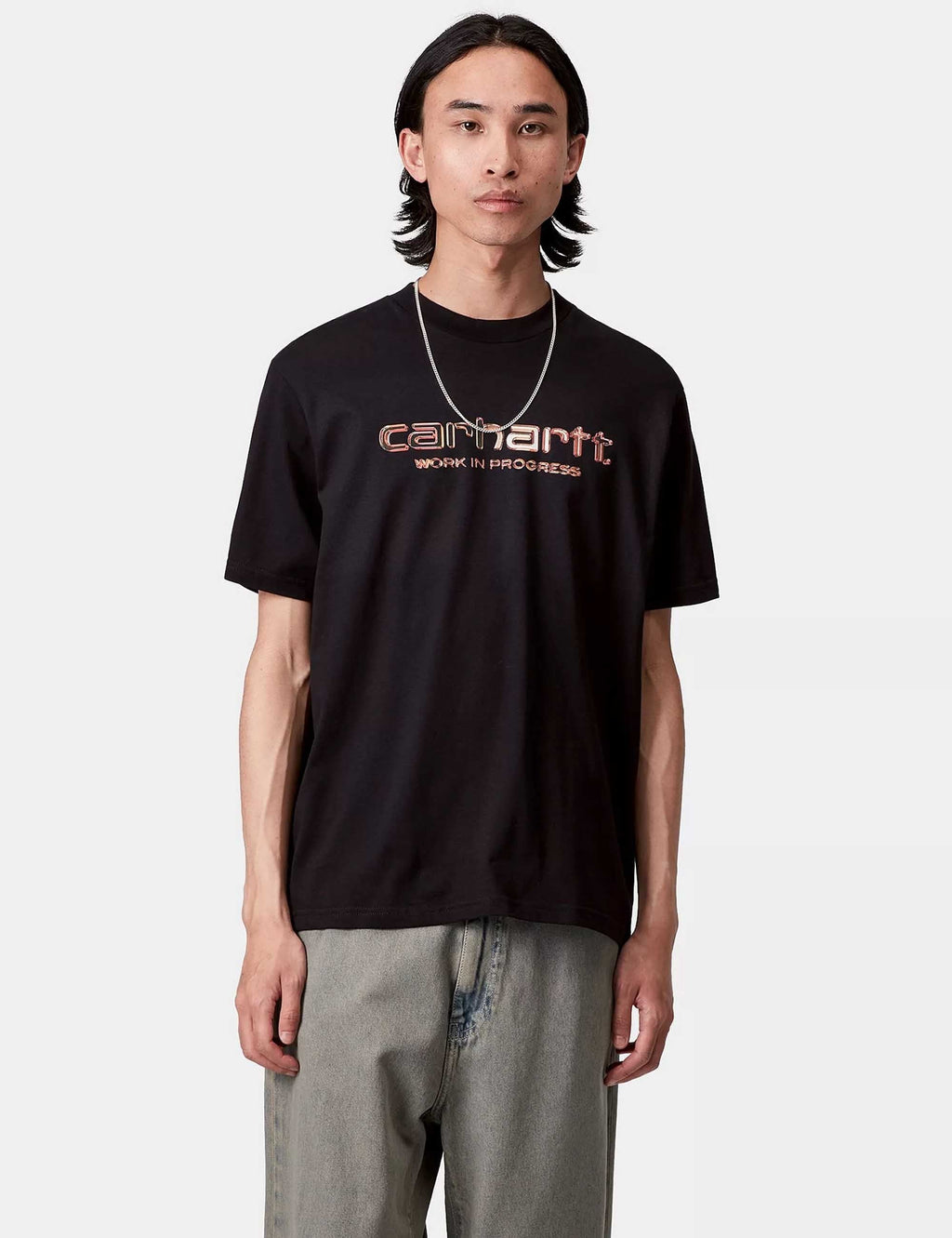 Solar Charm Script T-Shirt - Black