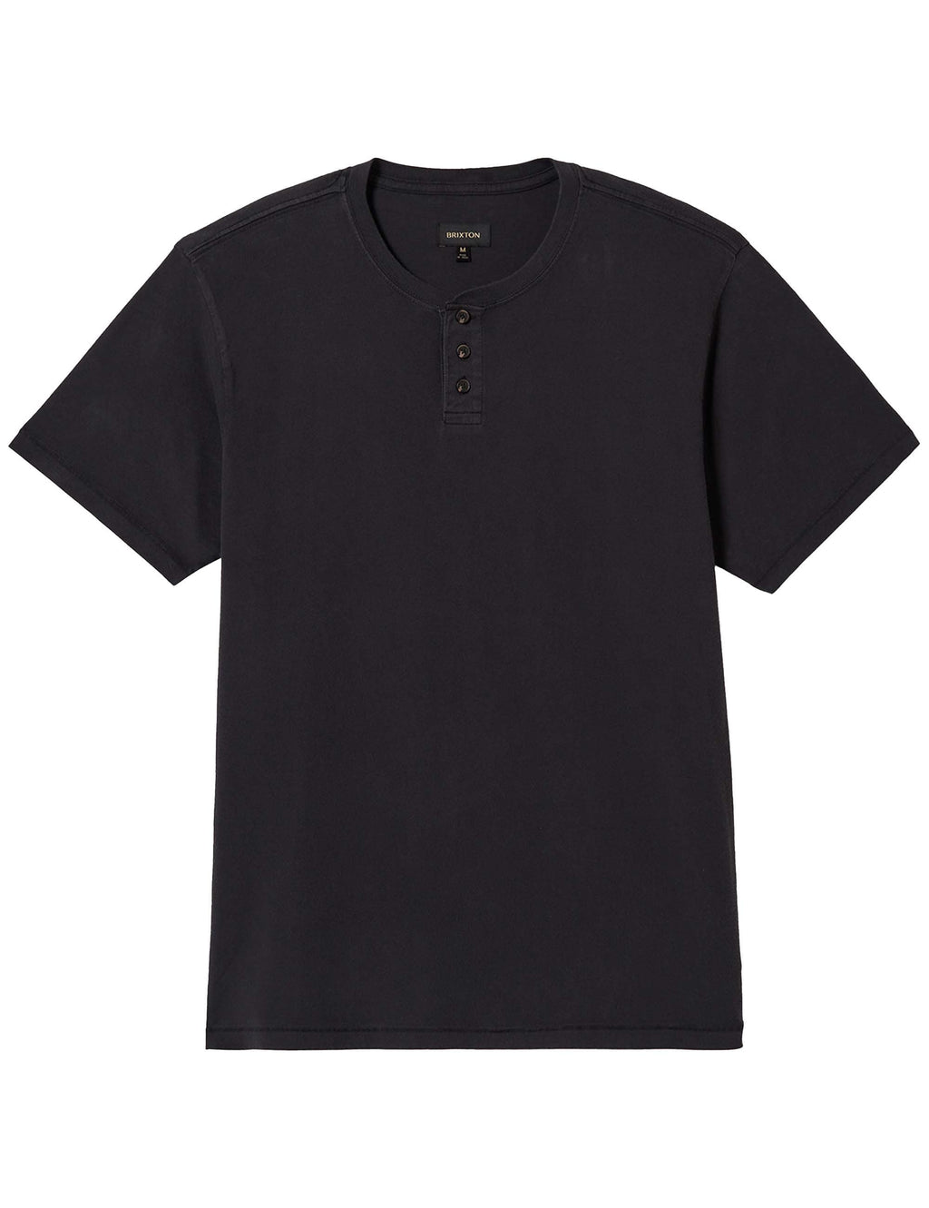 Vintage Reserve Henley T-Shirt - Black Sol Wash