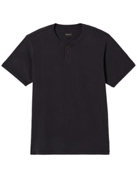 Vintage Reserve Henley T-Shirt - Black Sol Wash