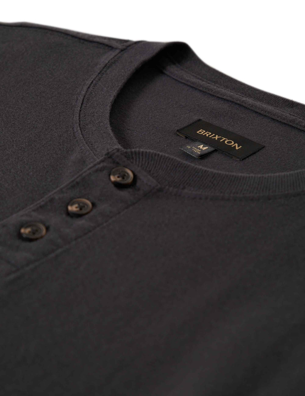 Vintage Reserve Henley T-Shirt - Black Sol Wash