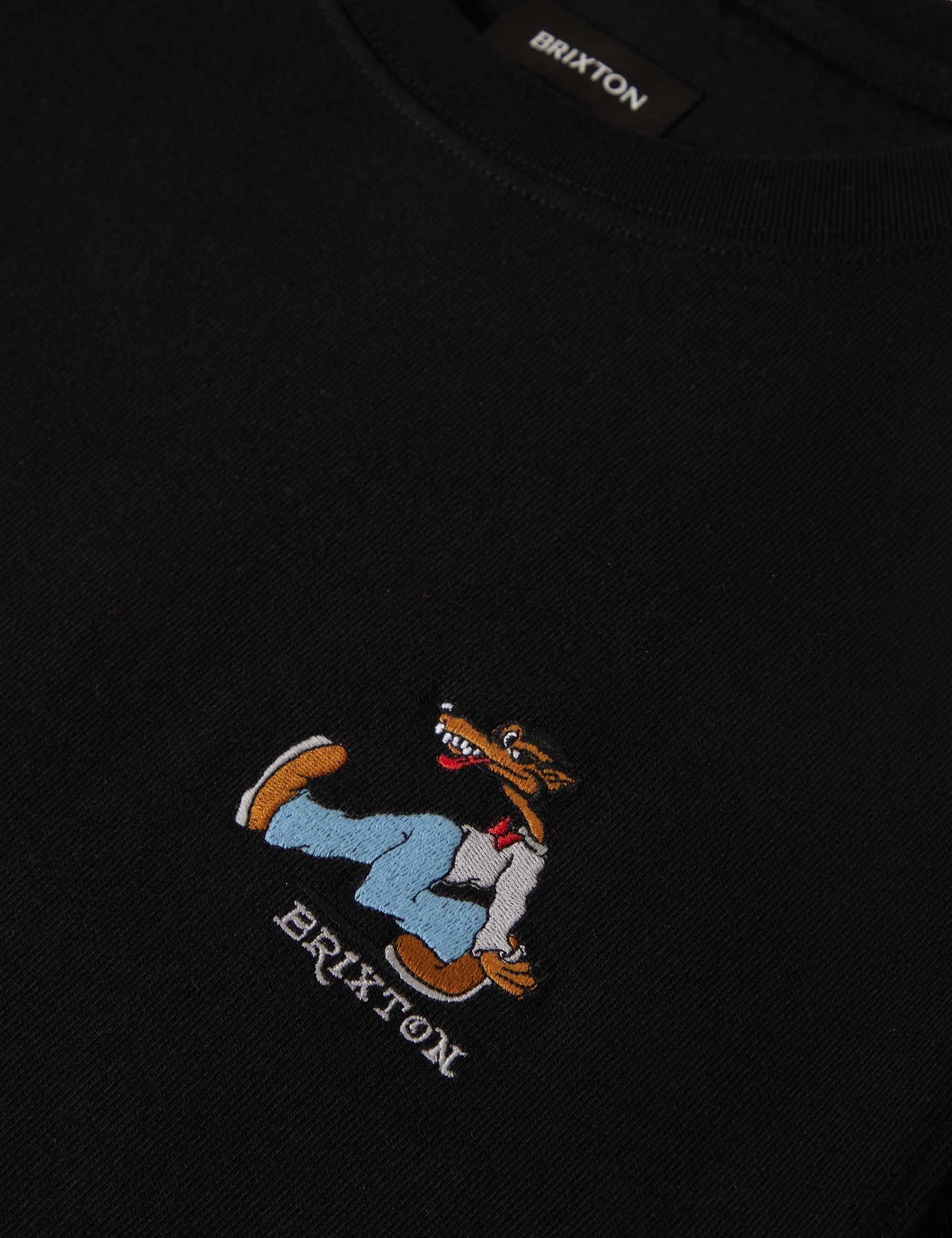 Brixton Stride Heavyweight T-Shirt - Black Classic Wash