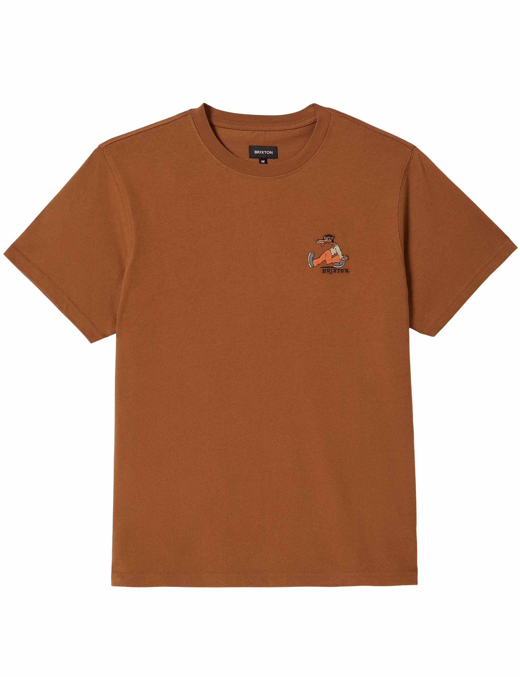 Brixton Stride Heavyweight T-Shirt - Rubber Classic Wash