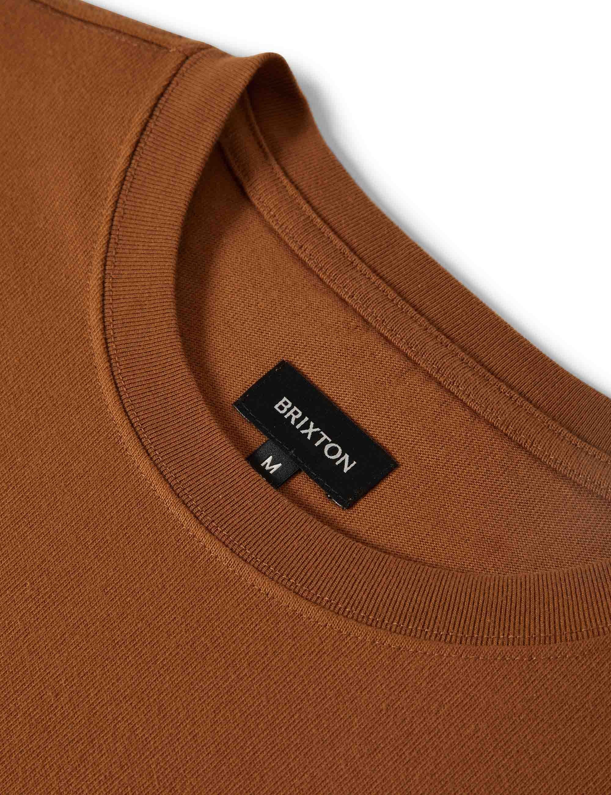 Brixton Stride Heavyweight T-Shirt - Rubber Classic Wash