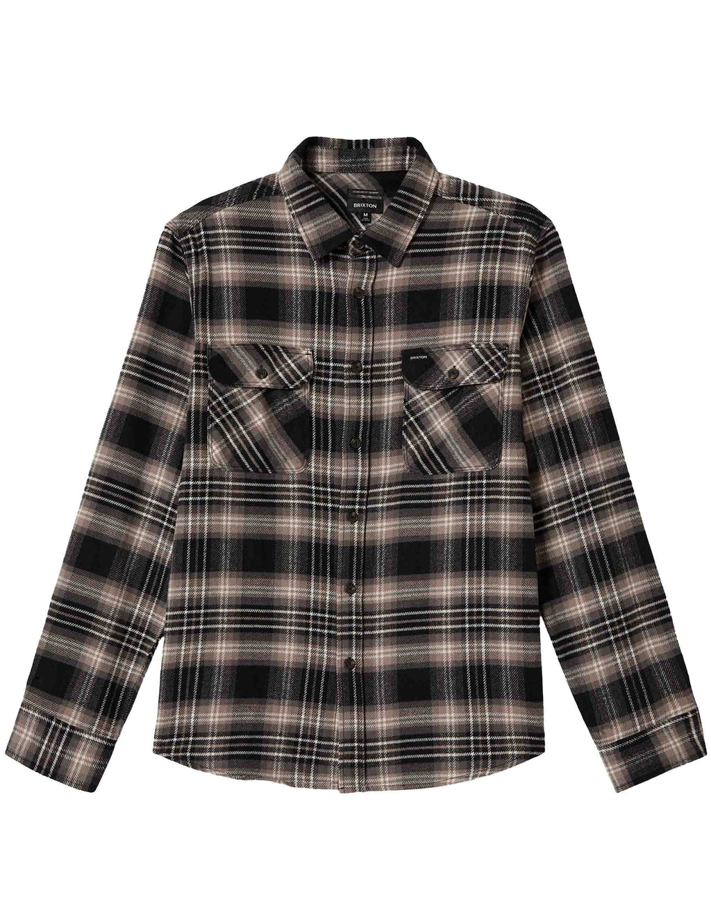 Bowery Flannel Shirt - Black/Charcoal/Beige