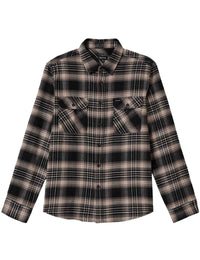 Bowery Flannel Shirt - Black/Charcoal/Beige