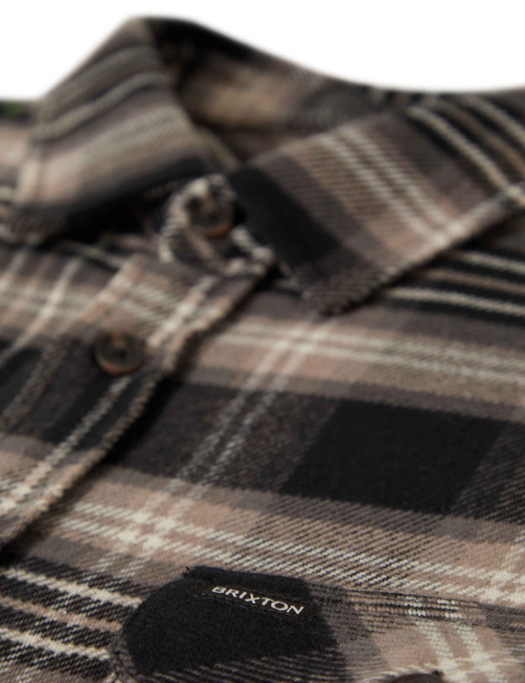 Bowery Flannel Shirt - Black/Charcoal/Beige