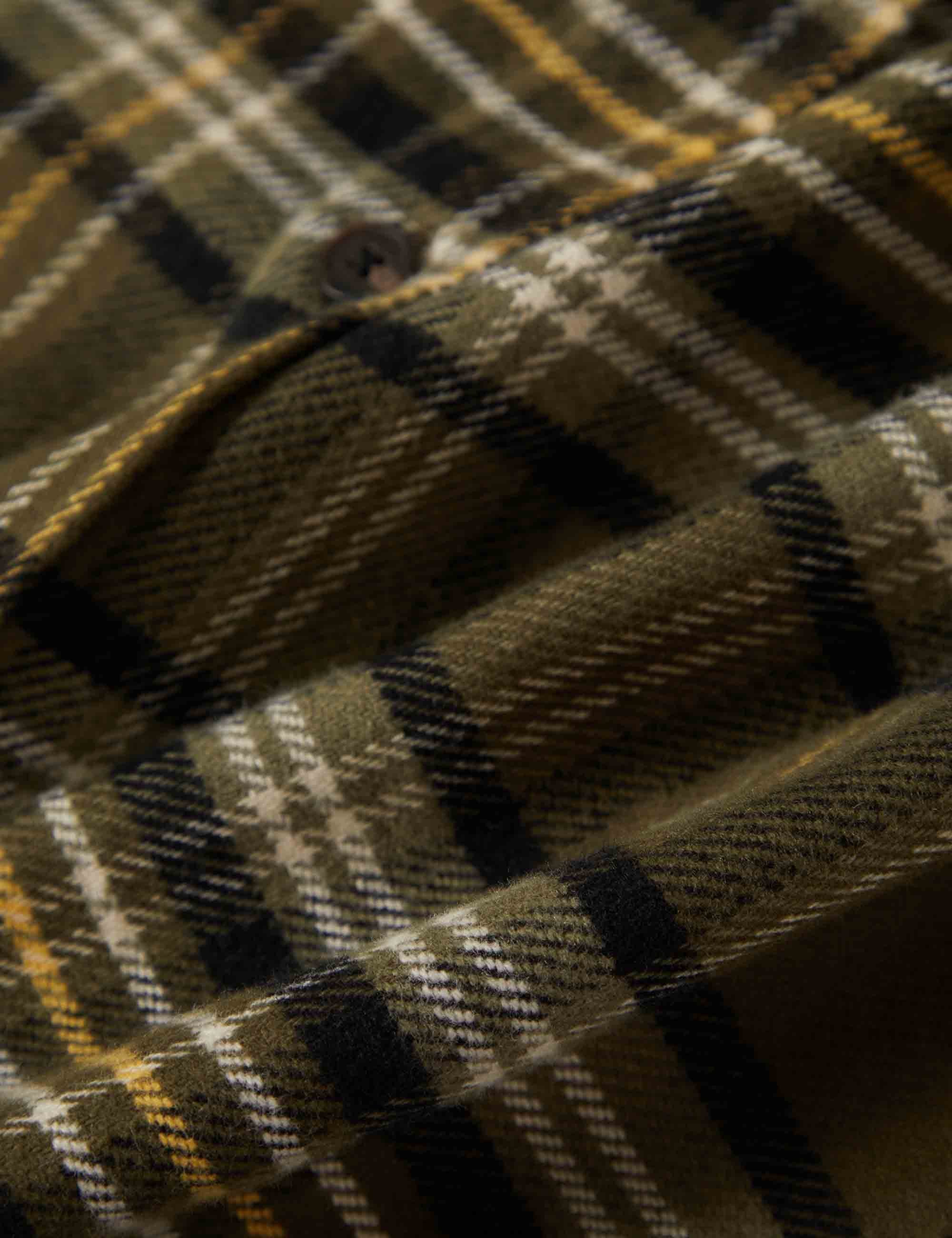 Brixton Bowery Flannel Shirt - Ivy Green/Olive Surplus/Black