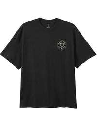 Crest II T-Shirt - Black/Off White/Copper