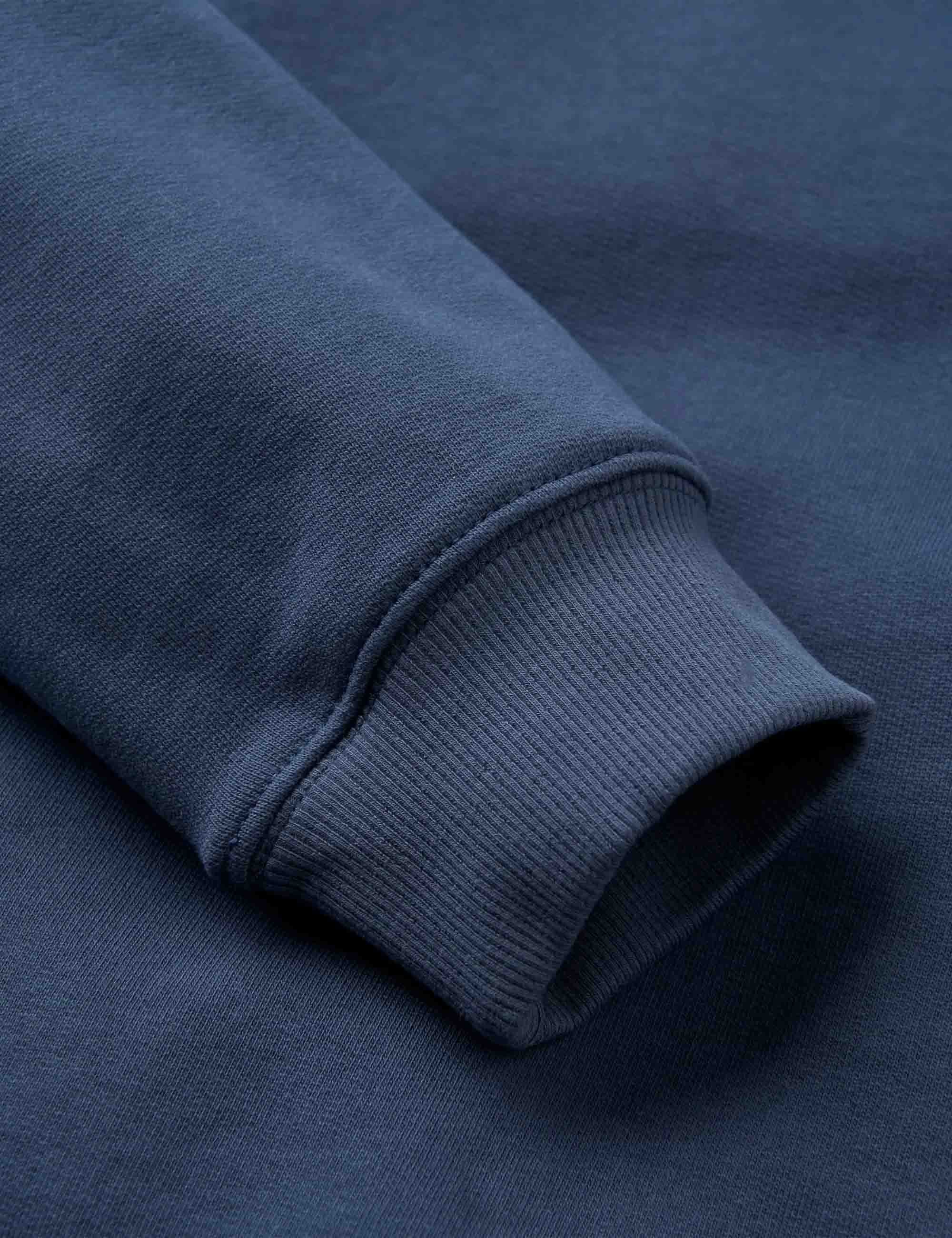 Passenger Escapism Recycled Cotton Crew Sweat - Rich Navy