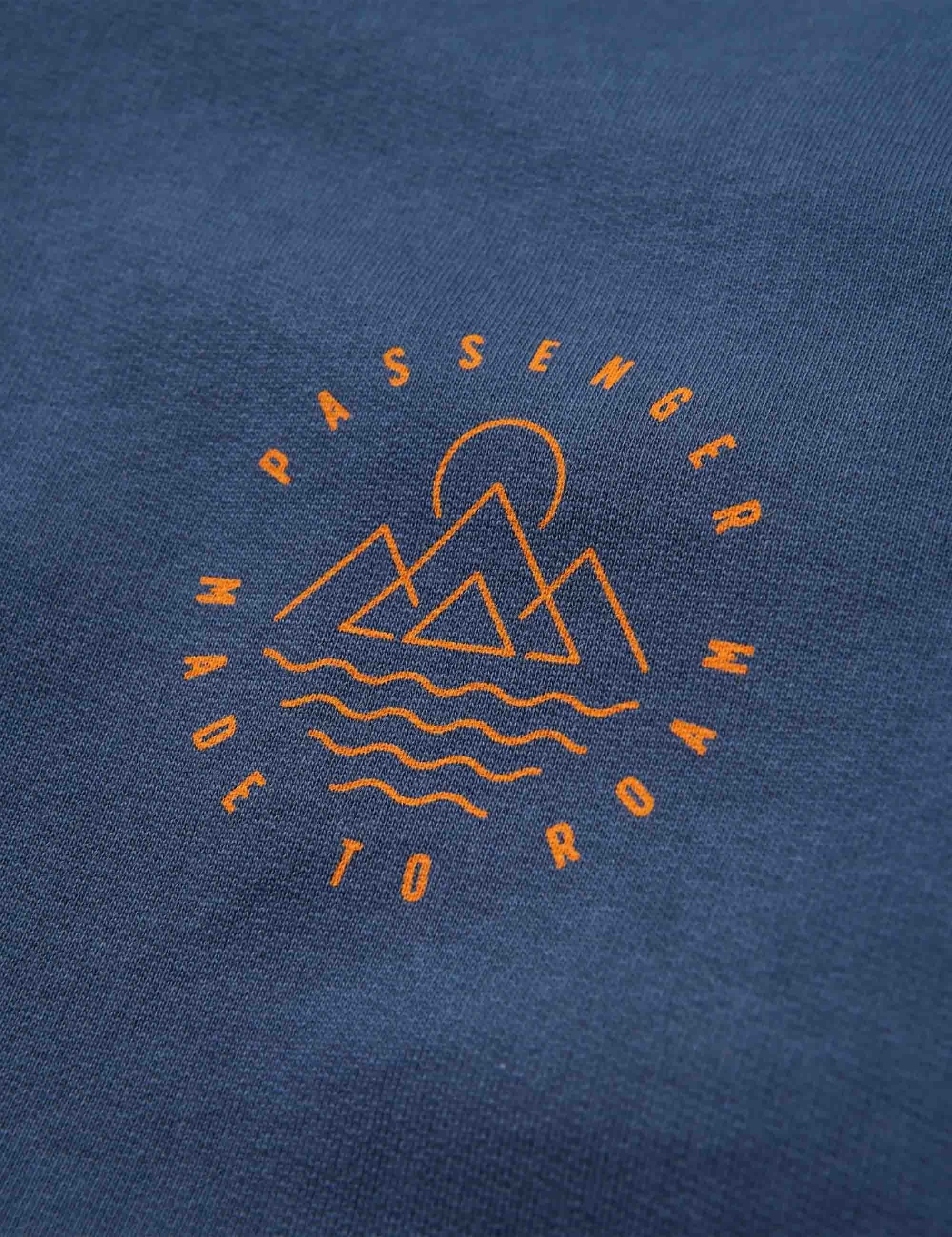 Passenger Escapism Recycled Cotton Crew Sweat - Rich Navy