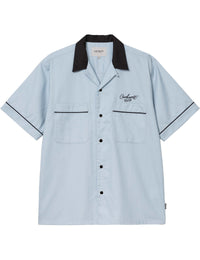 Bowl Short Sleeve Shirt - Blue Fog/Black